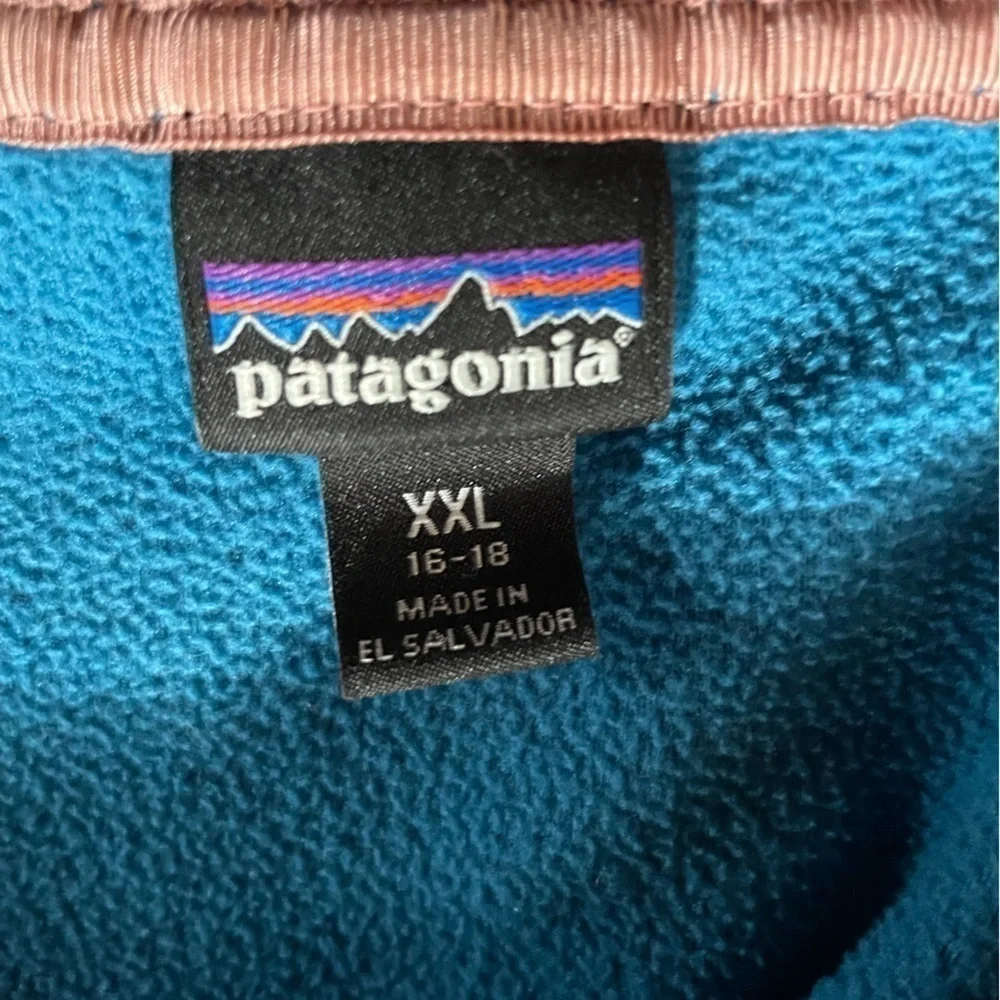 Patagonia Youth Blue Micro D Snap-T Fleece Pullover